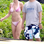 Pic of Hilary Swank in bikini on the beach in Hawaii paparazzi shots