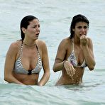 Pic of Elisabetta Canalis in bikini, cleavage and nipple slip paparazzi pics