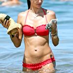 Pic of Alessandra Ambrosio in red bikini in Hawaii