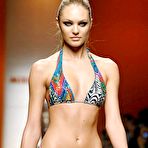 Pic of Candice Swanepoel in sexy bikini and lingerie Victorias Secrets runway pics