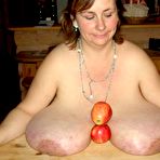Pic of Nature Breasts - Plumper Playing Her Boobs And Fruits