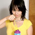 Pic of Ariel Rebel - Ariel Rebel blows bubbles and even takes all her clothes off at the same time.