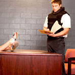 Pic of porn star Rebecca Blue fucks the police officer in the interrogation room!
