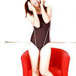 Pic of Shizuka Sakura Asian smiles and does some gym to show sexy body