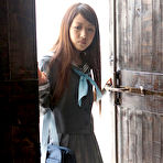 Pic of Cocoro Hirahara Asian canÂ´t keep school uniform on her for long