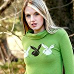 Pic of Private Jewel - Private Jewel posing in her green playboy sweater and gets off her cute panty