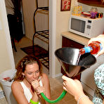Pic of Hotty Stop / Megan QT and Princess Blueyez playing some fun drinking games and end up taking off their clothes