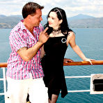 Pic of Angell Summers gets double penetrated on the deck of a cruise ship