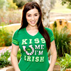 Pic of Taylor Vixen celebrates St Patrick's Day with two fingers up her pussy