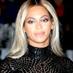 Pic of Beyonce Knowles in tight semi-transparent dress