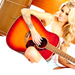 Pic of Jessa Rhodes sexy musician plays with his giant cock in a hotel room