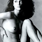 Pic of Christy Turlington sexy and naked black-&-white scans