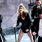 Pic of Elisabetta Canalis performing at San Remo Song Festival stage
