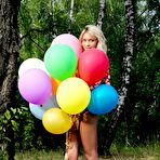Pic of Lada D - Sexy Lada D goes for a walk to boast about her divine and naked body and balloons.