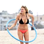 Pic of Estella Warren wearing a bikini at Venice Beach
