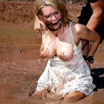 Pic of SexPreviews - Rain DeGre bound on the floor cools off in the mud