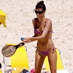 Pic of Isabeli Fontana in bikini on the beach in Rio