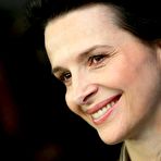 Pic of Juliette Binoche at press conference for the film Elles