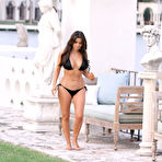 Pic of Kim Kardashian poolside bikinie candids in Miami