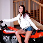 Pic of PinkFineArt | Bianca on Harley from Babes On Bike