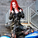 Pic of PinkFineArt | Claire Redhead on Harley from Babes On Bike