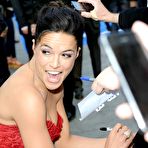Pic of Michelle Rodriguez cleavage in red dress