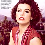 Pic of Milla Jovovich non nude posing mag scans