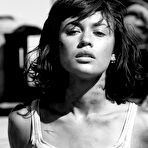 Pic of Olga Kurylenko black-&-white sexy, see through and naked