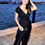Pic of Salma Hayek slight cleavage at Venice Film Festival
