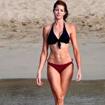 Pic of Stephanie Seymour wearing a bikini on the beach
