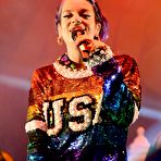 Pic of Lily Allen sexy performs on stage at Fillmore