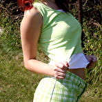 Pic of Gabrielle Lupin - Gabrielle Lupin spices an everyday walk with a passionate striptease on camera.
