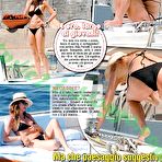 Pic of Alba Parietti topless on the beach and yacht paparazzi shots