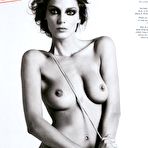 Pic of Daria Werbowy nude boobs and hairy pussy scans from mags