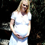 Pic of PinkFineArt | Picnic Bench Preggo Belly from Pregnant Kristi