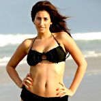 Pic of Stacey Solomon cleavage in bikini on the beach photoshoots