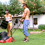 Pic of Seventeen Video Dutch teen getting her backyard filled after working in the backyard!