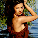 Pic of Ulya G - Ulya G takes her clothes off by the river and shows us her perky round melons.