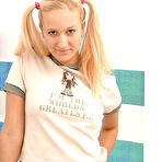 Pic of Clubseventeen.com - Blonde schoolgirl using her big dildo