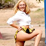 Pic of Violet FTV - Violet FTV takes her sexy yellow skirt off outdoors and shows us her amazing ass.