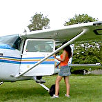 Pic of Seventeen Video Dutch teen giving a pilot a warm welcome!