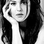 Pic of Monica Bellucci sexy posing black-&-white scans