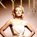 Pic of Kylie Minogue posing for her official 2009 calendar