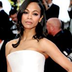Pic of Zoe Saldana at The Tree Of Life premiere in Cannes 2011