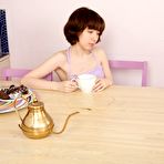 Pic of PinkFineArt | Miki sips tea spreads from WeAreHairy