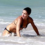 Pic of Alessandra Sublet caught in bikini on the beach