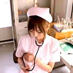 Pic of Yuu Asakura Asian doctor listening her tits :: JpNurse.com