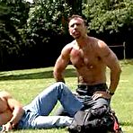 Pic of Butch Dixon Gallery - Hot muscle bears in outdoor threeway sex