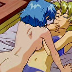 Pic of Hentai girls having hot masturbating fun on bed