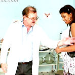 Pic of Black cuban girl treated at kinky gyno clinic